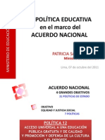 Politica Educativa Acuerdo Nacional 2011