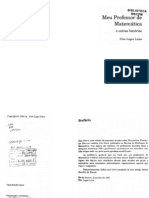 Meu Professor de Matematica e Outras Histórias - Elon Lages Lima