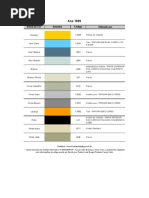 Tabela de Cores Originais VW | PDF | Grupo Volkswagen | Indústria ...
