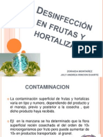 Desinfección en Frutas y Hortalizas