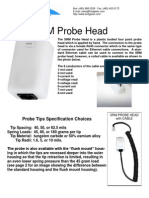 SRM Probe Head: Probe Tips Specification Choices