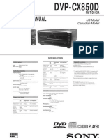 Sony DVP-CX850D Service Manual