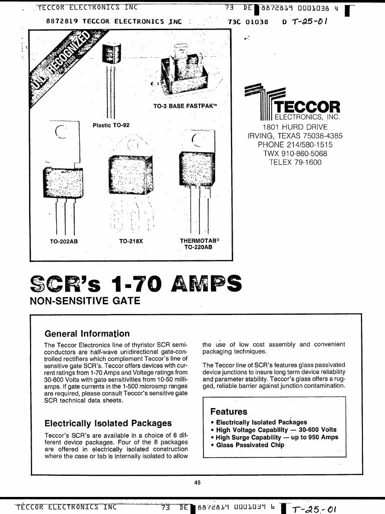 Electronic Component Datasheets | PDF | Computers