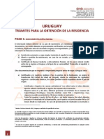 Uruguay - Tramites Obtencion Residencia Legal