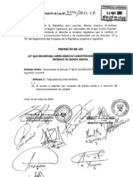 PL 2294 Derecho Constitucional Al Internet PDF