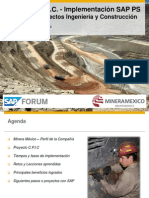 Control de Costos y Manejo de Proyectos de Inversión en La Plataforma SAP Grupo México