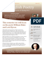 English Poetry Syllabus