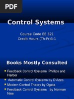 Lecture 1 Control Systems