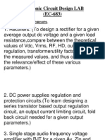 Electronic Circuit Design LAB