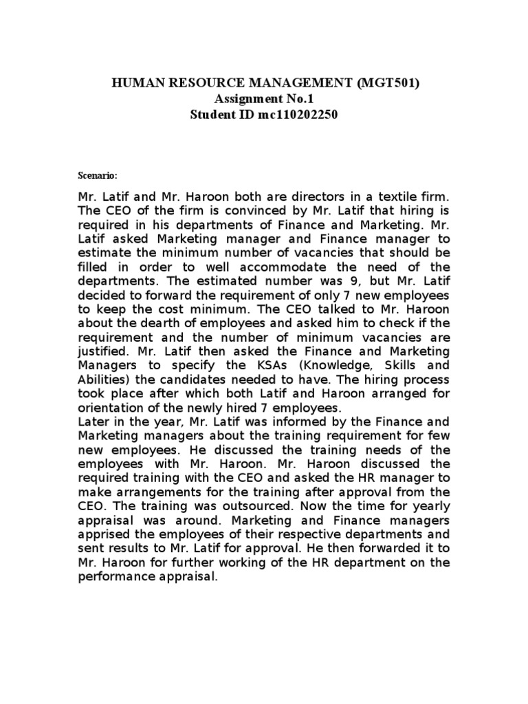 Human Resource Management PDF Human Resource Management Leadership