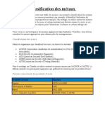 Classification Des Métaux