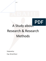 A Study About Research & Research Methods: Prepared By: Eng. Ahmad Nouri