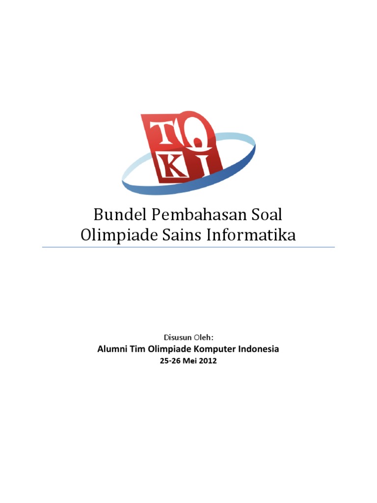 Bundel Pembahasan Soal Olimpiade Sains Informatika