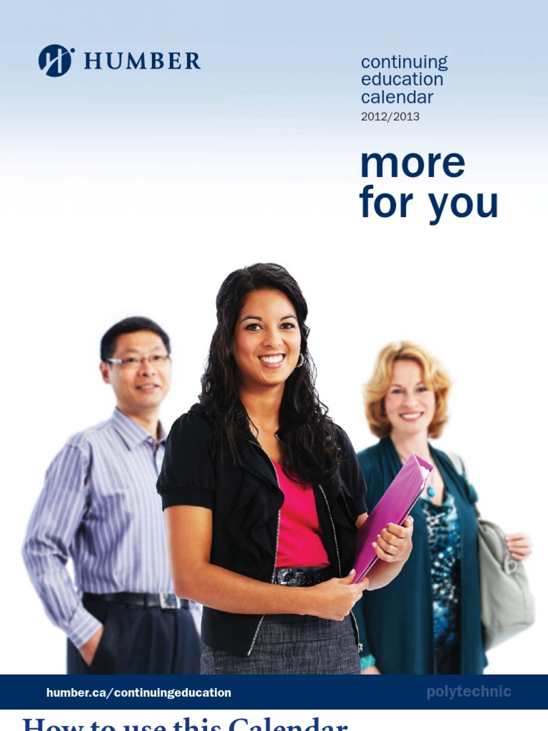 Humber College 2012 13 Continuing Education Calendar PDF 64 Bit
