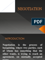 Negotiation Process and Techniques
