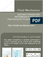 Buoyant Forces and Archimedes'S Principle (Gaya Apung Dan Prinsip Archimedes)