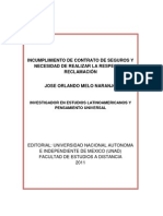  CONTRATOS DE SEGUROS Y RECLAMACIÓN