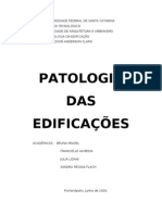 PATOLOGIAS DAS EDIFICAÇÕES