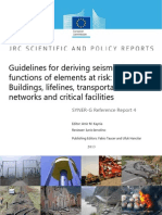 Guidelines for Deriving Seismic Fragility Functions of Elements at Risk