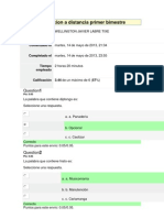 Evaluacion A Distancia Primer Bimestre