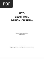 RTD Light Rail Design Criteria