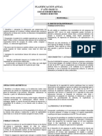 FORMATO PLANIFICACION ANUAL-SEMESTRAL-MATEMATICA 1º A 8ºAÑO