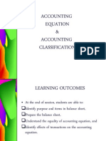 Accounting Equation & Accounting Classification
