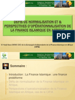 Défis & Perspectives de Normalisation Et D'opérationnalisation de La Finance Islamique en Afrique