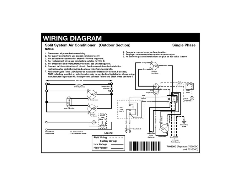 Wiring Outdoor Section | PDF