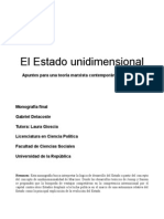 El Estado Unidimensional