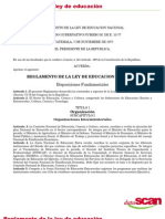 Reglamento de Ley de Educacion Nacional de Guatmala PDF