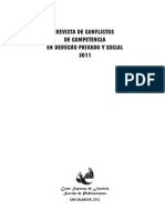 Revista de Conflictos de Competencia en D° Privado y Social 2011