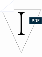 Print Letter I Banner