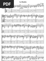 La Bamba - Guitar Solo (Score and Tab)