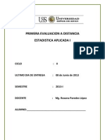 Primera Evaluacion A Distancia - 2013-I