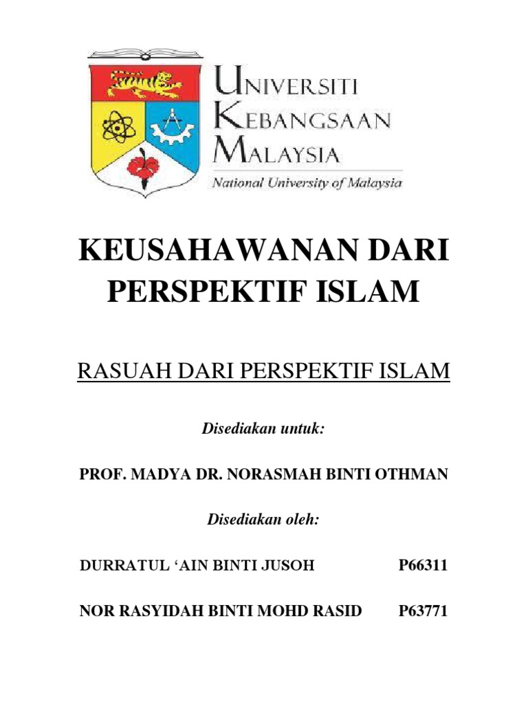 Rasuah Dari Perspektif Islam | PDF