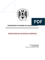 Estructura Del Articulo Cientifico