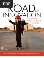 On The Road of Innovation: Colorado's Charter School Law Turns 20