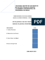 1er Informe de Geologia Salida A Pedregal Chosica