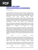 Download Logika Kesalahan Dalam Berfikir by Dhien Classer SN145186194 doc pdf