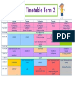 Timetable Term 2 - Version 2