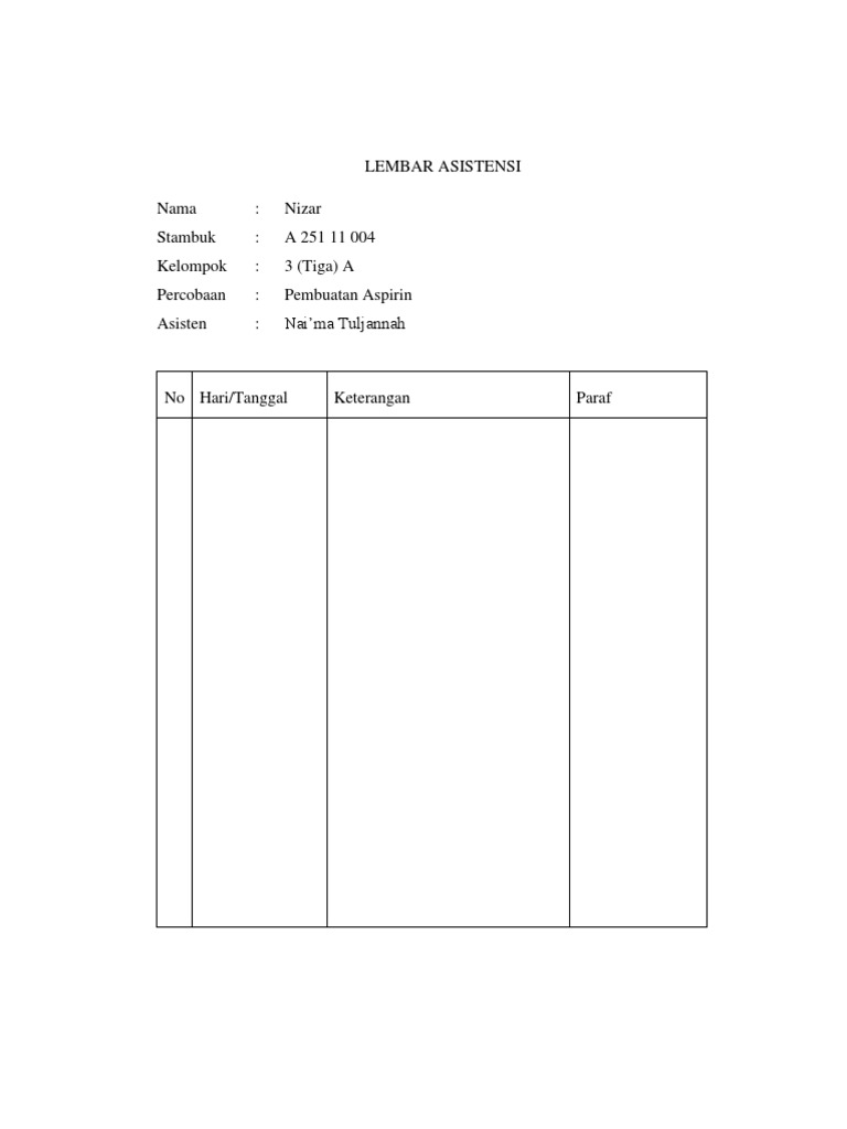 Laporan Pembuatan Aspirin (Na'Ima) PDF