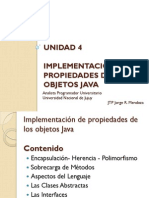 Unidad 4 - Implementacion de Las Propiedades de Los Objetos Java PDF