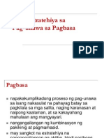 Mga Estratehiya Sa Pag-Unawa Sa Pagbasa