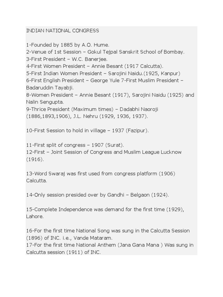 Indian National Congress | PDF | Indian National Congress | India ...