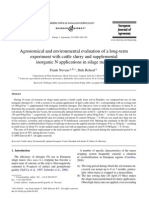 Agronomical and Environmental Evaluation of A Long-Term Experiment With Cattle Slurry and Supplemental Inorganic N Applications in Silage Maize