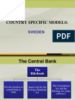 SWEDEN'S CENTRAL BANK AND PARLIAMENTARY OVERSIGHT