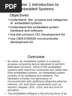 Chapter 1 Introduction To Embedded Systems Objectives