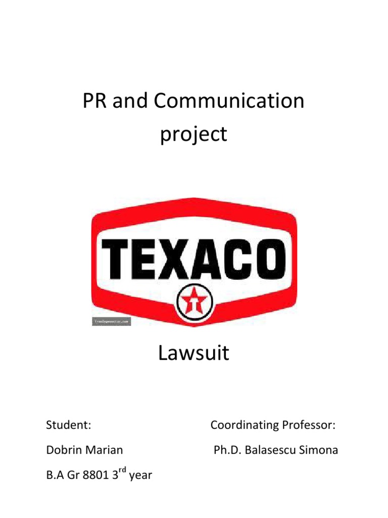 Texaco Discrimination Lawsuit PDF Lawsuit Recruitment