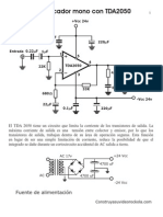 Amplificador Mono Con TDA2050